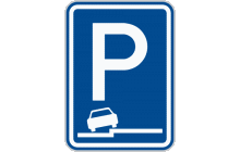 Dopravní značka „Parkoviště (částečné stání na chodníku podélné)“ (č. IP 11g) označuje místo, kde je dovoleno zastavení a stání. Symbol ve spodní části značky, který může být obrácen, vyznačuje stanovený způsob stání na parkovišti. Tento symbol může být vyznačen i na dodatkové tabulce. Poloha vozidla musí odpovídat poloze vyjádřené symbolem uvedeným na značce nebo na dodatkové tabulce. Na tomto místě nesmí zastavit ani stát vozidlo o celkové hmotnosti převyšující 3 500 kg, jednonápravový traktor, motorový ruční vozík ani pracovní stroj samojízdný. Tato značka ukončuje platnost dopravních značek „Zákaz zastavení“ (č. B 8) „Zákaz stání“ (č. B 29). TestImage
